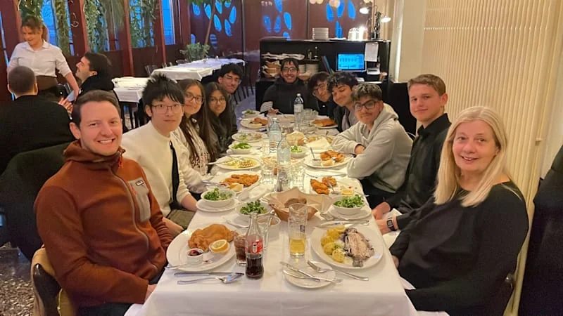 Dubai College team dinner in Vienna