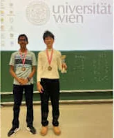 Harihar with his medal at Universität Wien